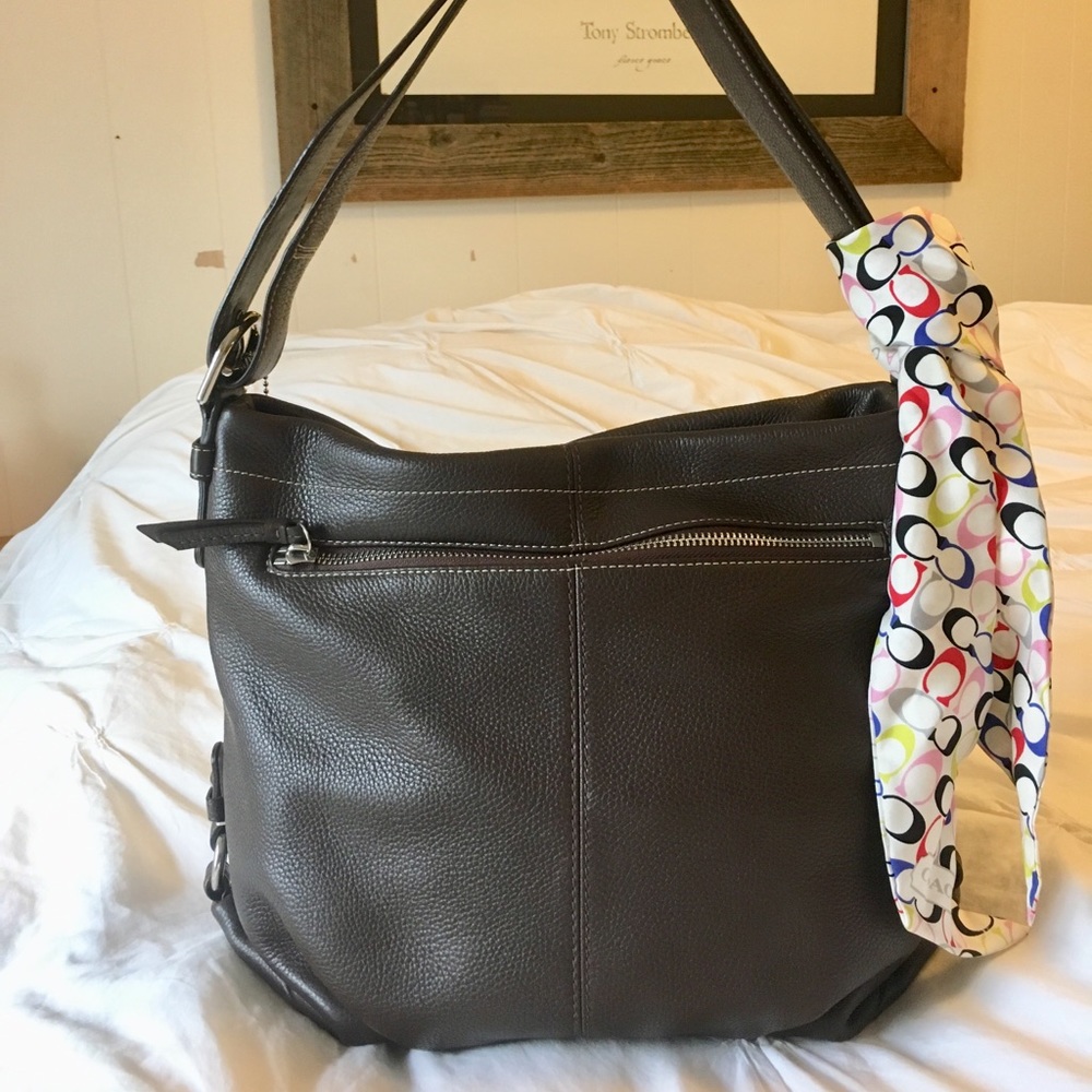 Coach Purse with Scarf